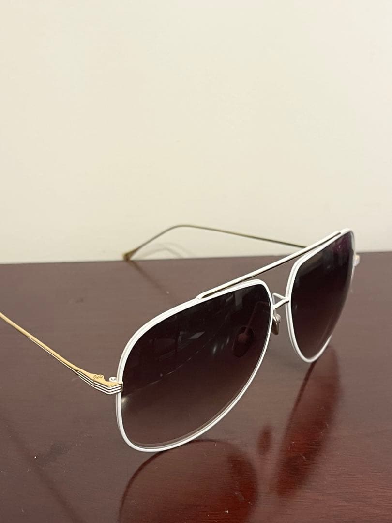 【DITA CONDOR】美品！　サングラス　ホワイト × ゴールド