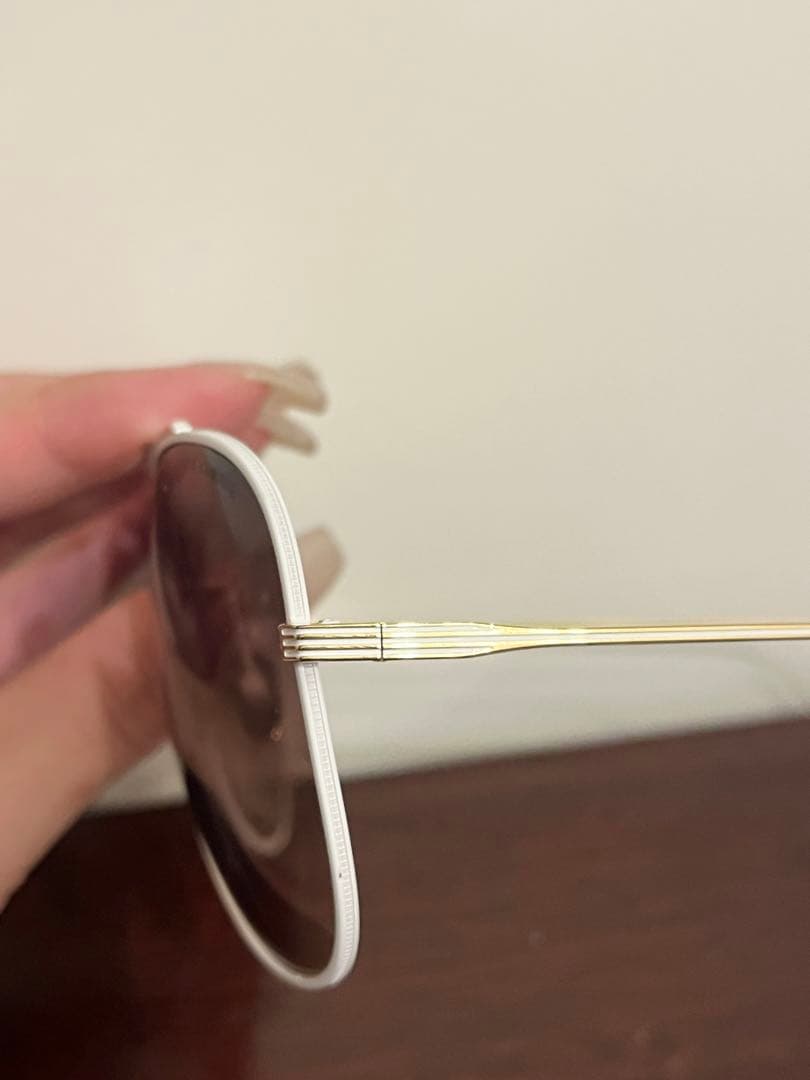 【DITA CONDOR】美品！　サングラス　ホワイト × ゴールド