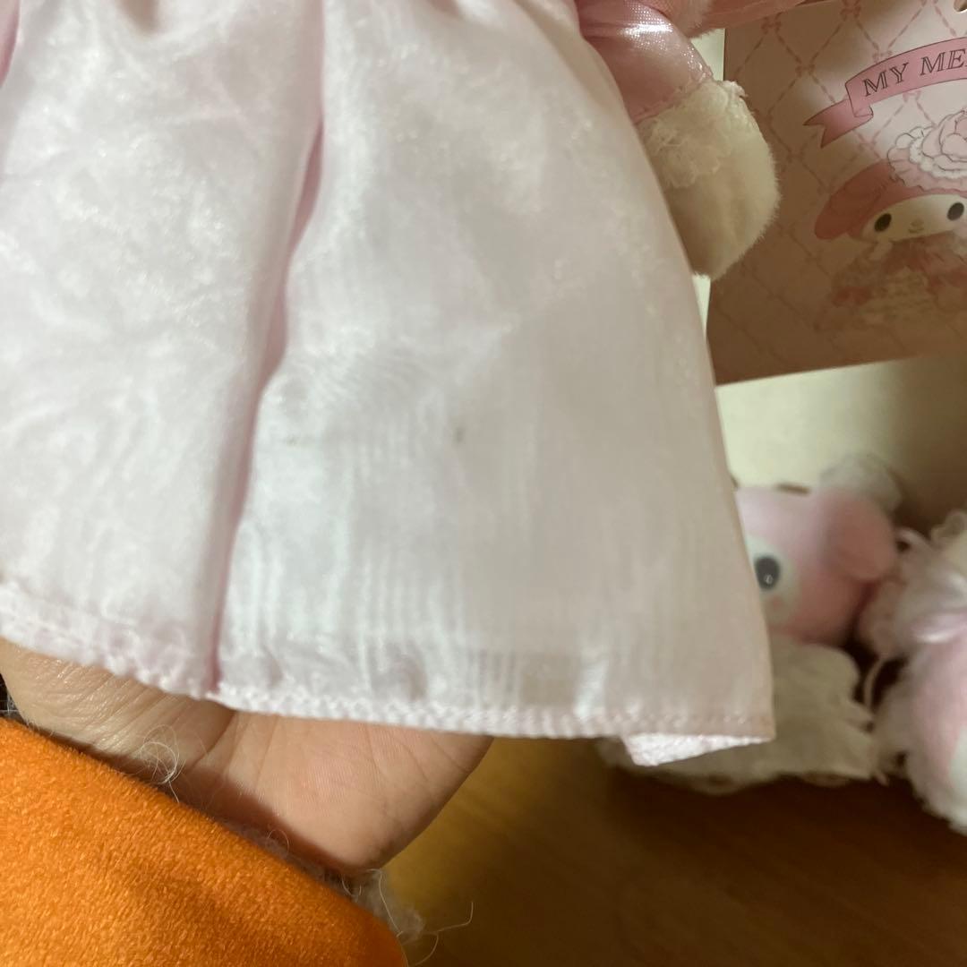 マイメロ　レディ　ホワイトフリル　ぬいぐるみ　初期傷あり