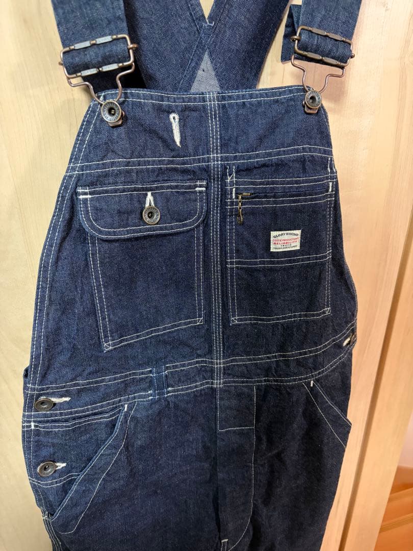 cootie オーバーオール　M インディゴ　デニム　パンツ