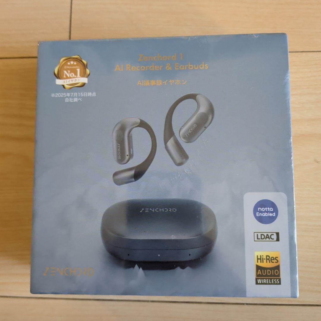 【新品未開封】Zenchord1 ワイヤレスイヤフォン　ダークグレイ