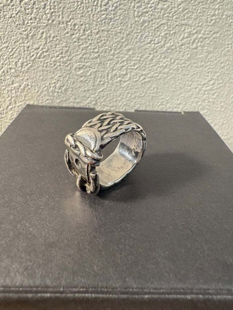 HERMES シルバー バケットデザインリング 51