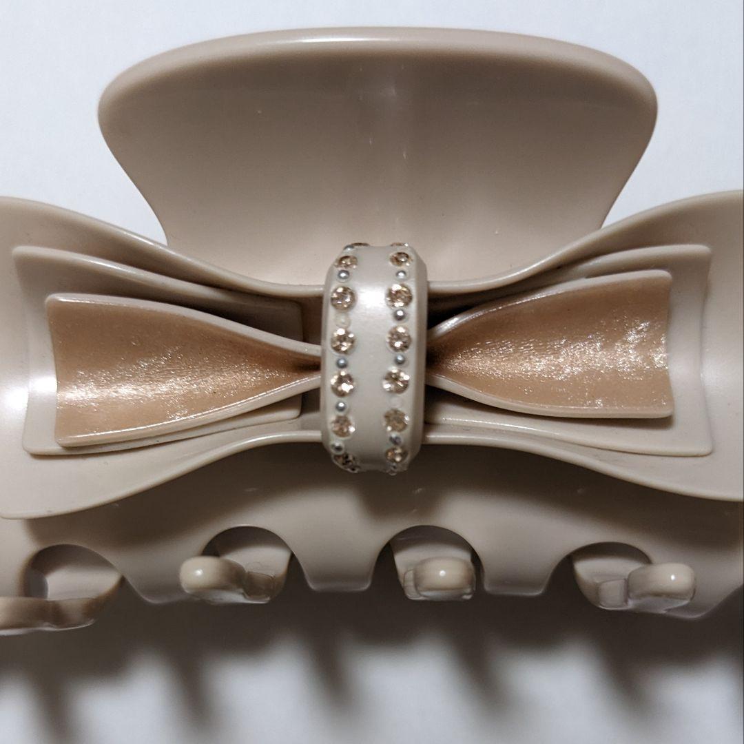 アレクサンドル ドゥ パリ リボン クリップ L ラインストーン付き♪