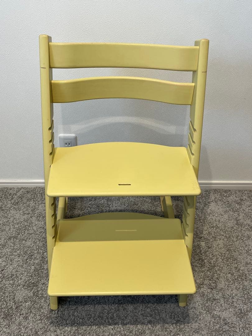 ストッケ トリップトラップ ウィートイエロー 転倒防止付 廃盤色 希少