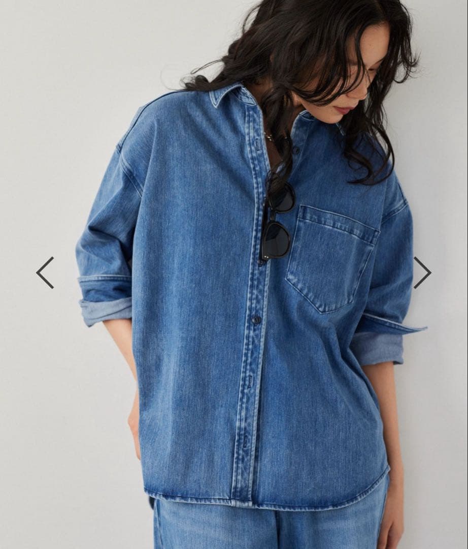 BARNYARDSTORMカットデニムシャツジャケットインディゴ