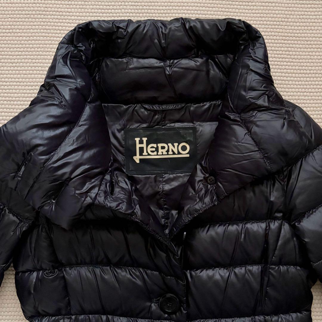 【Rui 】HERNO ダウンコート ブラック 40 ヘルノ