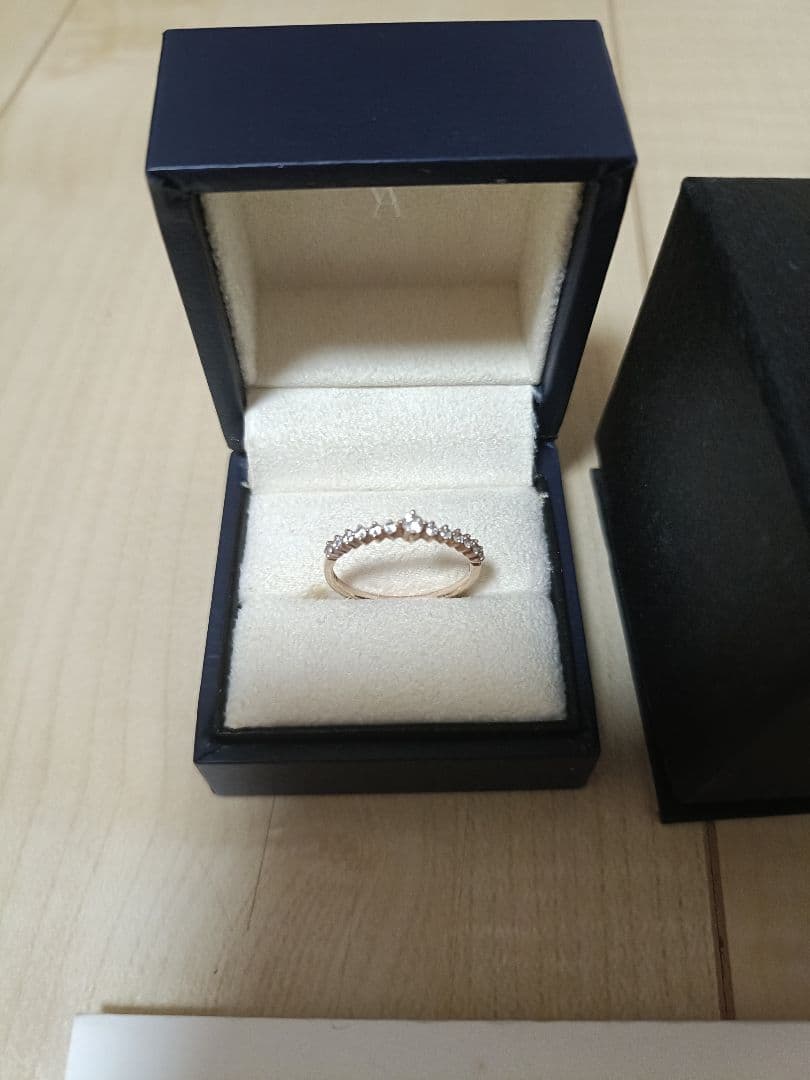Vendome Aoyama K10PGピンクゴールドジルコニア指輪リング