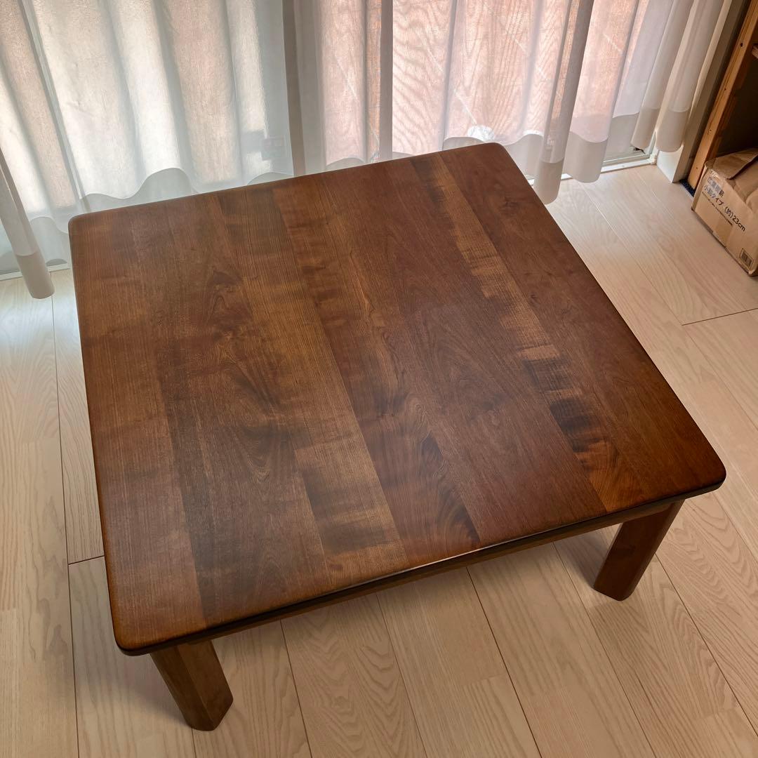 送料込み‼️ 久遠　家具工房　芽生　無垢　ちゃぶ台　75cm角