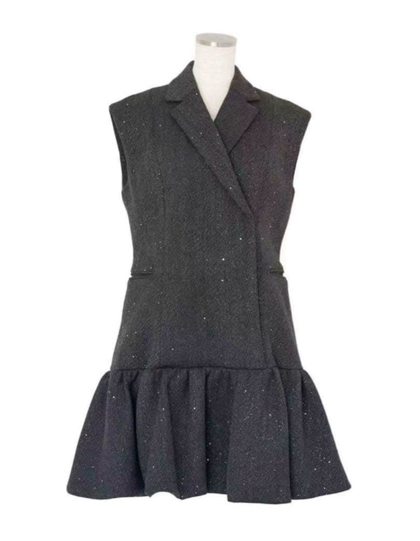 obli ラメジャケットドレス