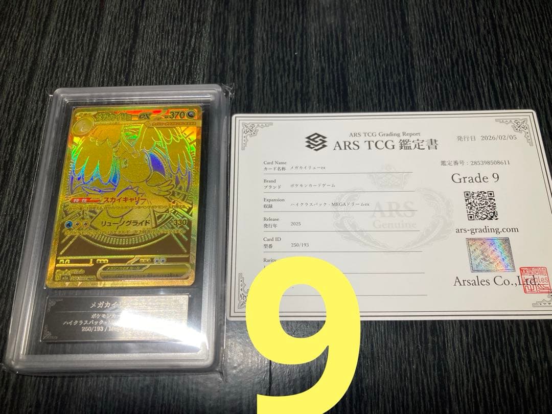メガカイリューex MUR ARS9 鑑定書付き