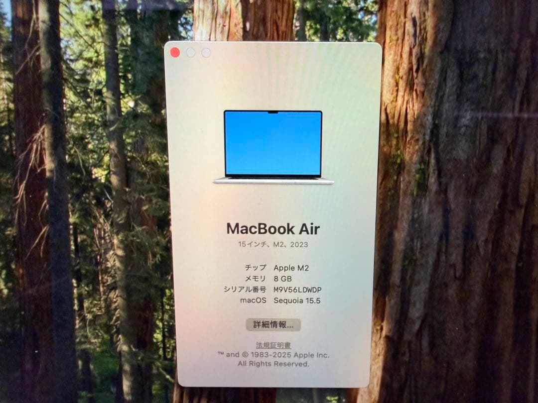 MacBook Air 15インチ M2 8GB 512GB マジックマウス付き