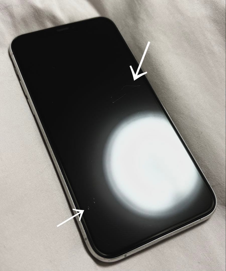 【画面割れなし】箱付Apple iPhone 11 Pro シルバー 256GB