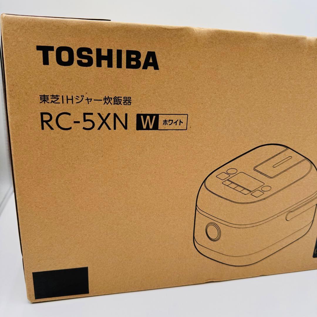 【新品】TOSHIBA RC-5XN 炊飯器 0.54L ホワイト