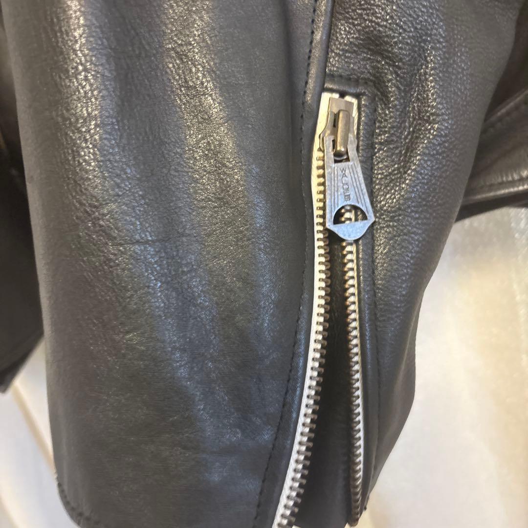 NotE ダブル ライダース レザー ジャケット オーバーサイズ 46サイズ