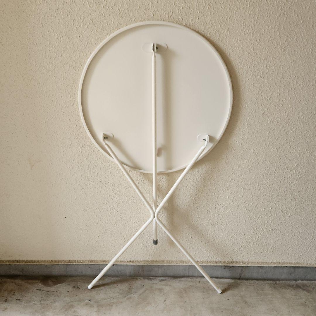 ヴィンテージ 丸型アイアンテーブル ラウンドテーブル 折りたたみテーブル