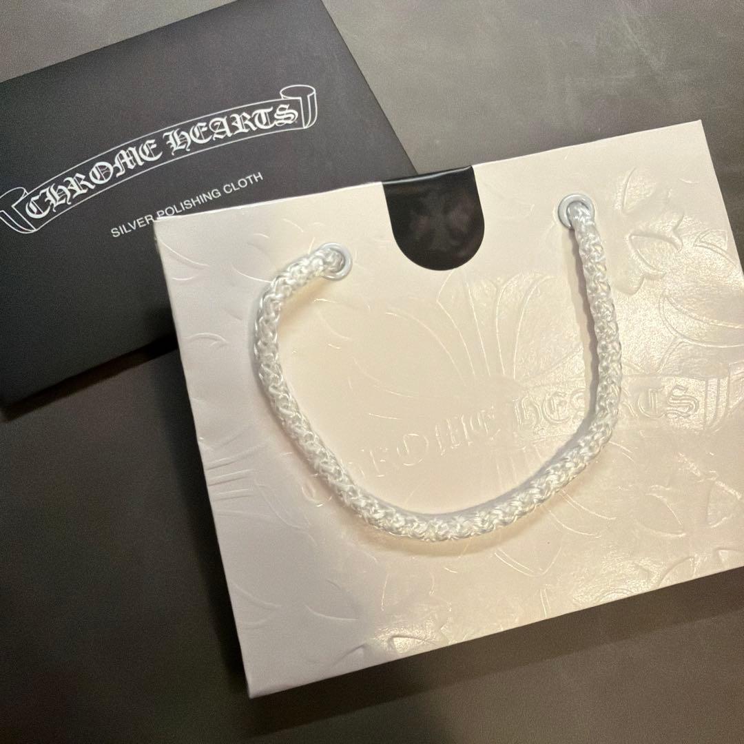 ①CHROME HEARTS ベイビーファット　パヴェダイヤ　ロールチェーン付き