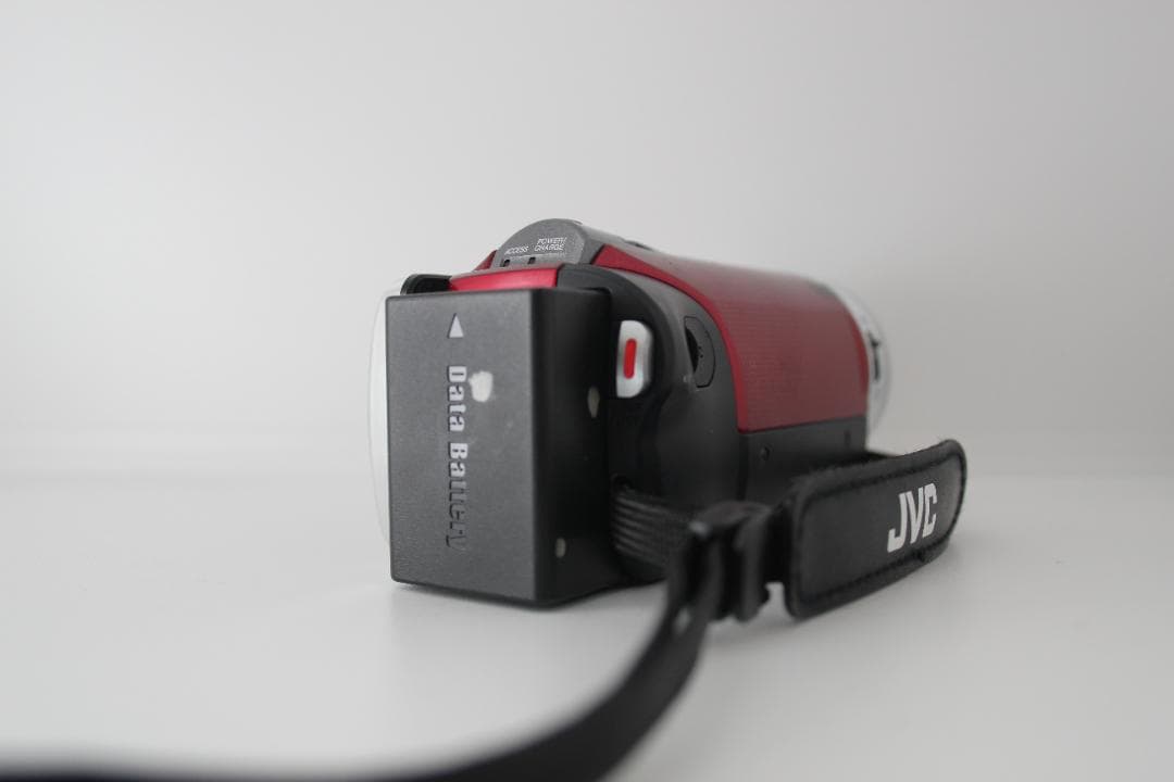 動作OK （極美品）JVC GZ-HM199-R ビデオカメラ　赤　RED