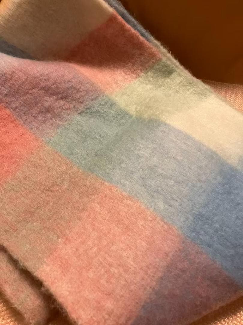 新品未使用　Acne Studios モヘアチェックスカーフ　マフラー