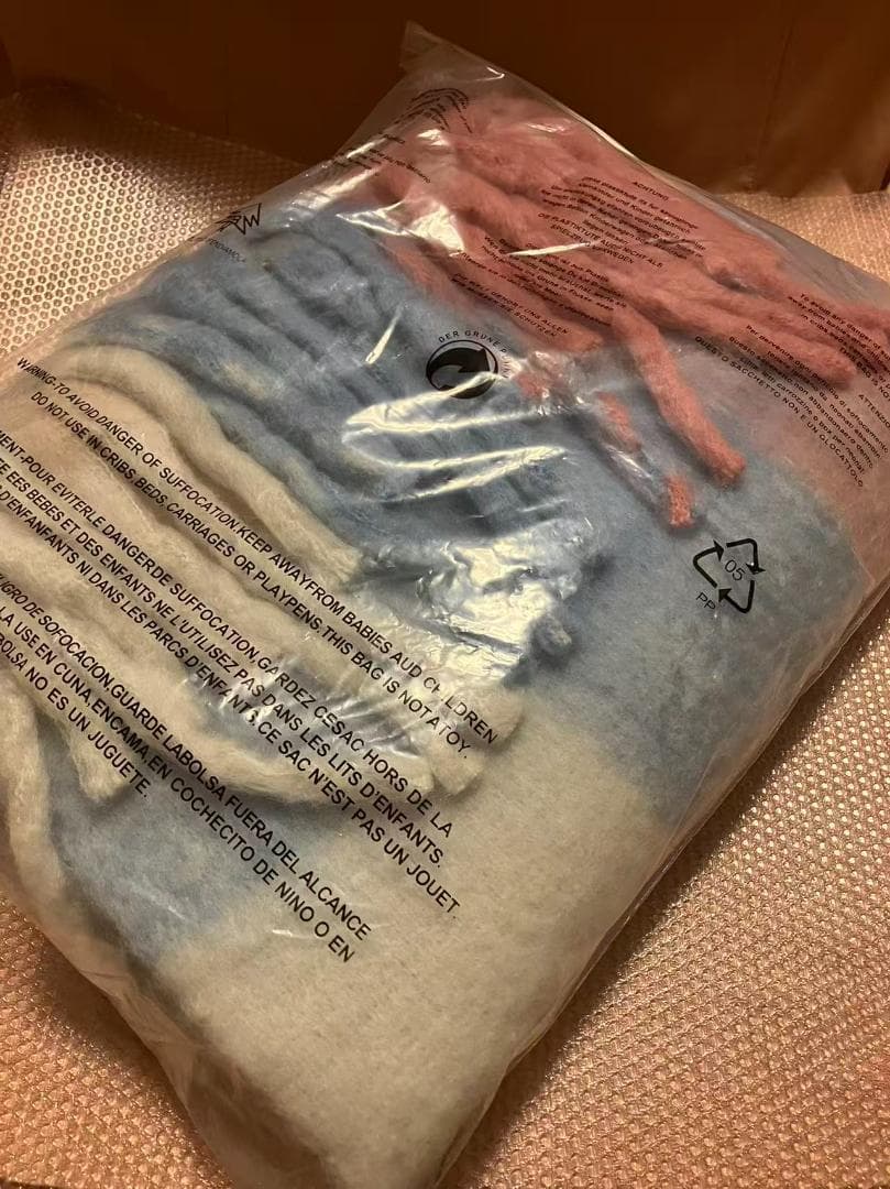 新品未使用　Acne Studios モヘアチェックスカーフ　マフラー