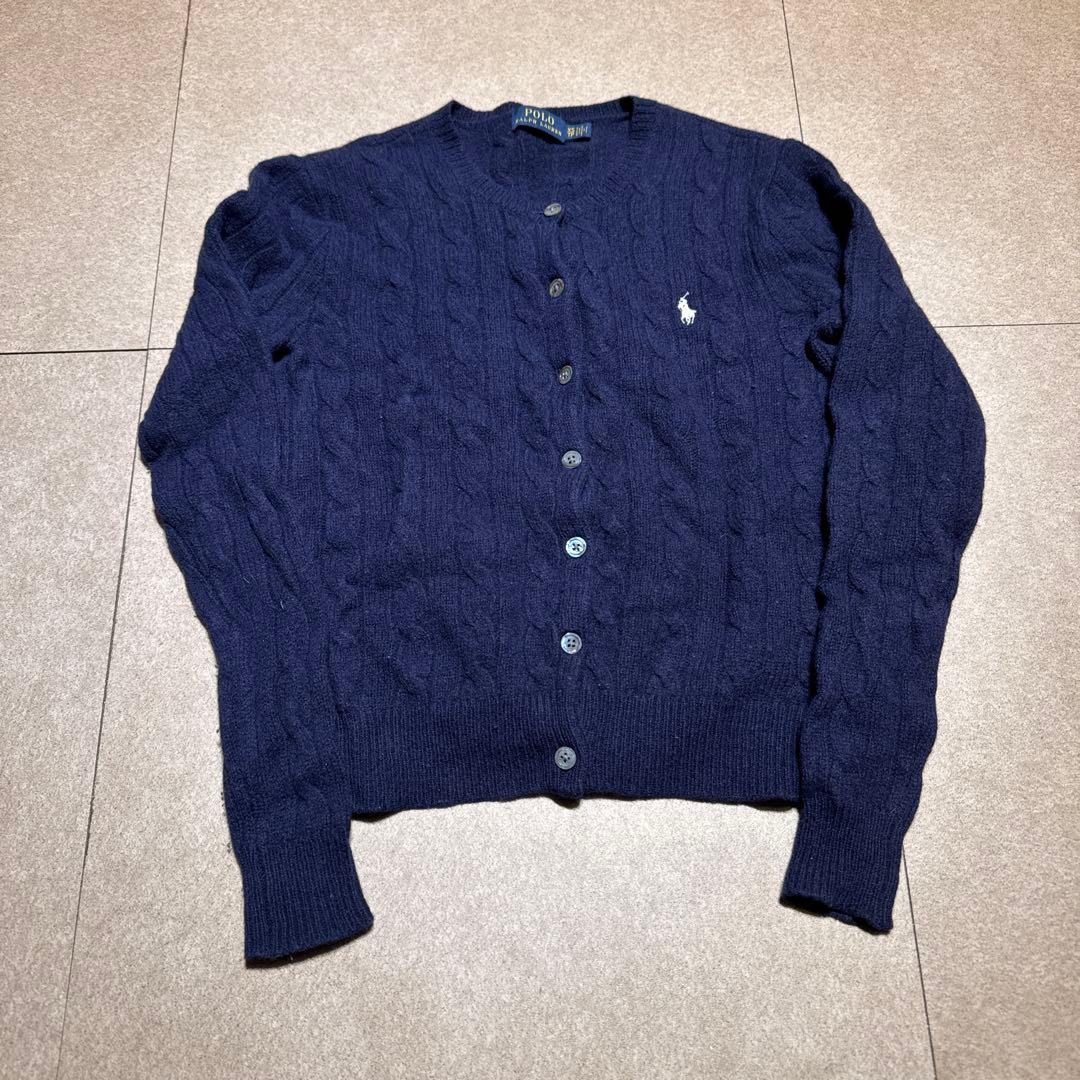 Polo Ralph Lauren カーディガン　ケーブルニット　メリノウール