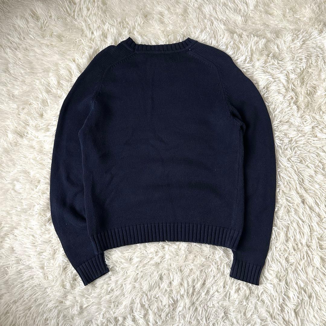 Lands’ End コットンニット 90s USA製 ネイビー ラグラン