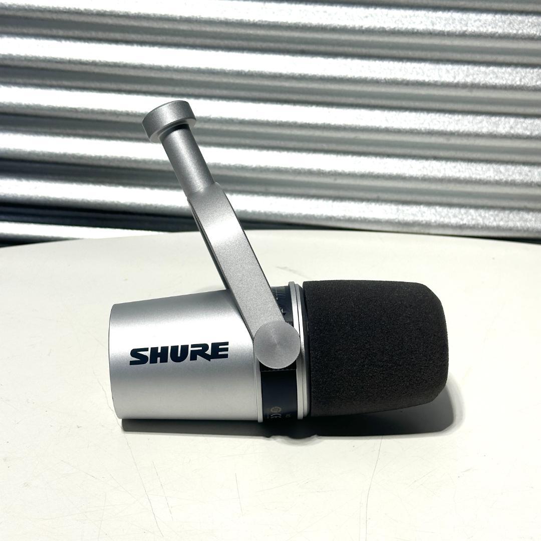 中古 SHURE シュア ポッドキャストマイクロホン MV-7-S-J