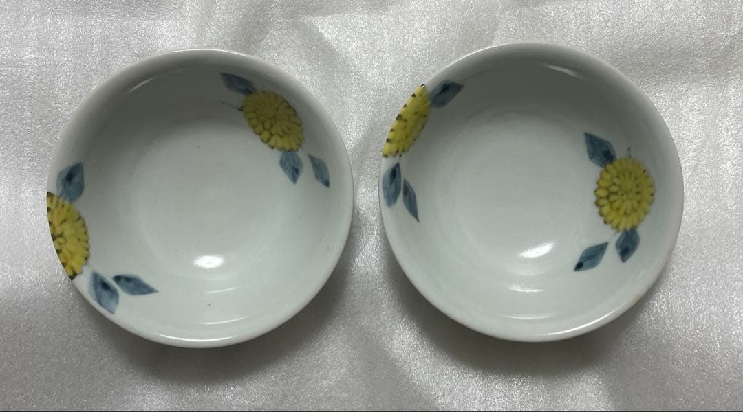 徳永遊心さん 色絵菊 鉢 2皿