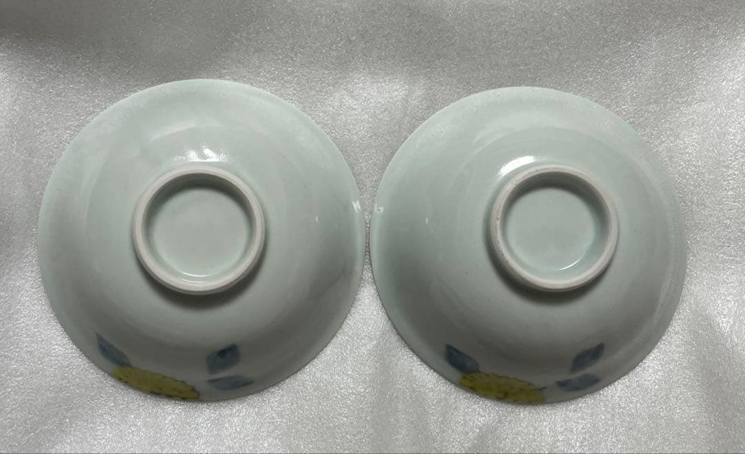 徳永遊心さん 色絵菊 鉢 2皿