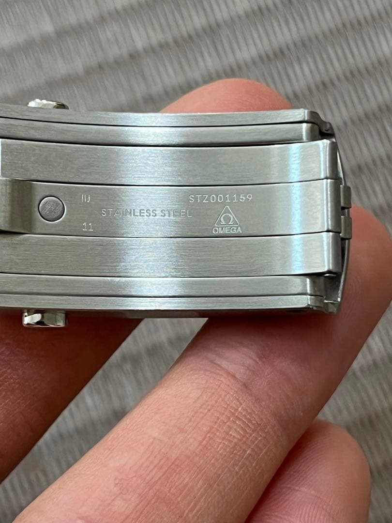 OMEGA ステンレススチール プッシュ式クラスプ　シーマスター300