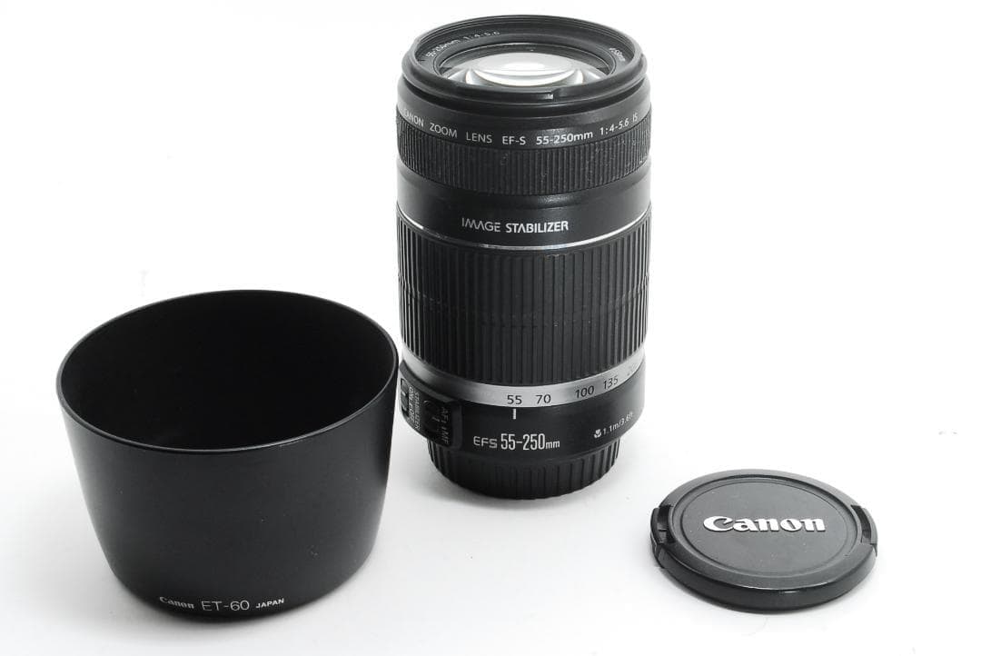 【美品】Canon EF-S 55-250mm IS 望遠レンズ 手ブレ補正