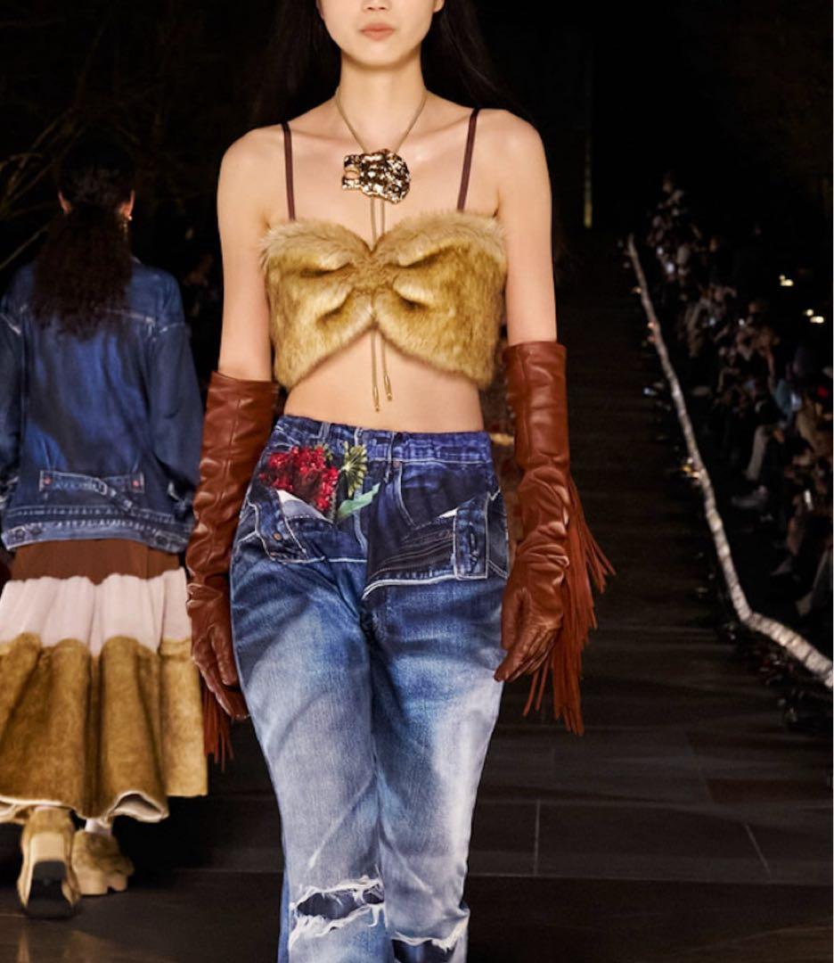 トップス Fumie Tanaka animal far bustier