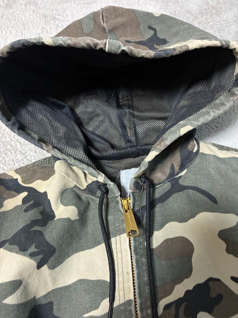 Carhartt フルジップパーカー 迷彩柄 カモフラ柄