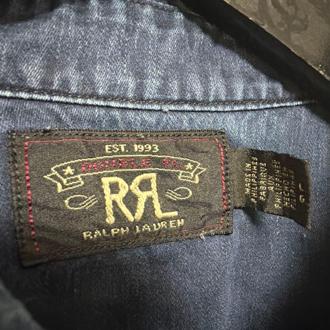美品　極上　RRL ダブルアールエル　ラルフローレン　コットンリネンシャツ