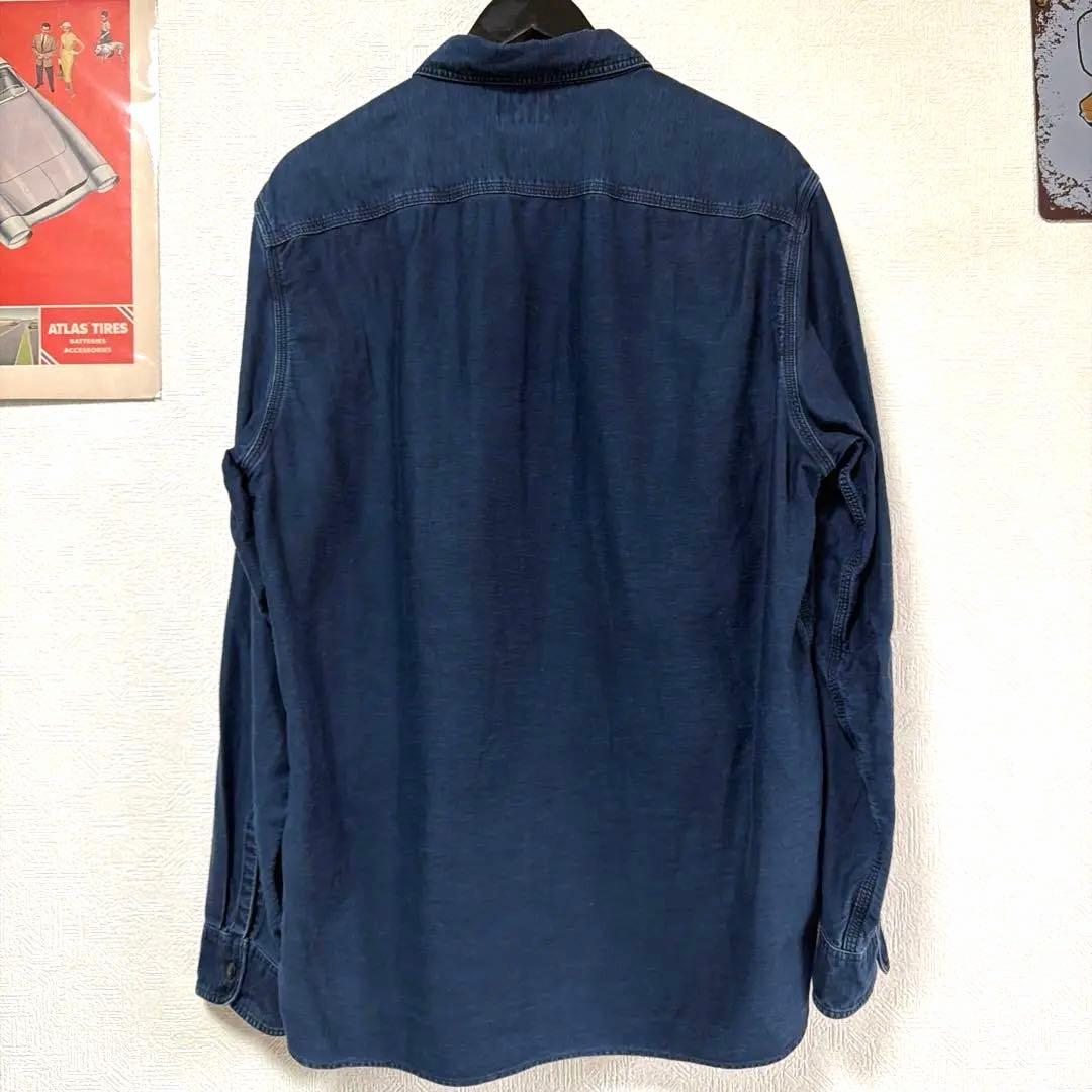 美品　極上　RRL ダブルアールエル　ラルフローレン　コットンリネンシャツ