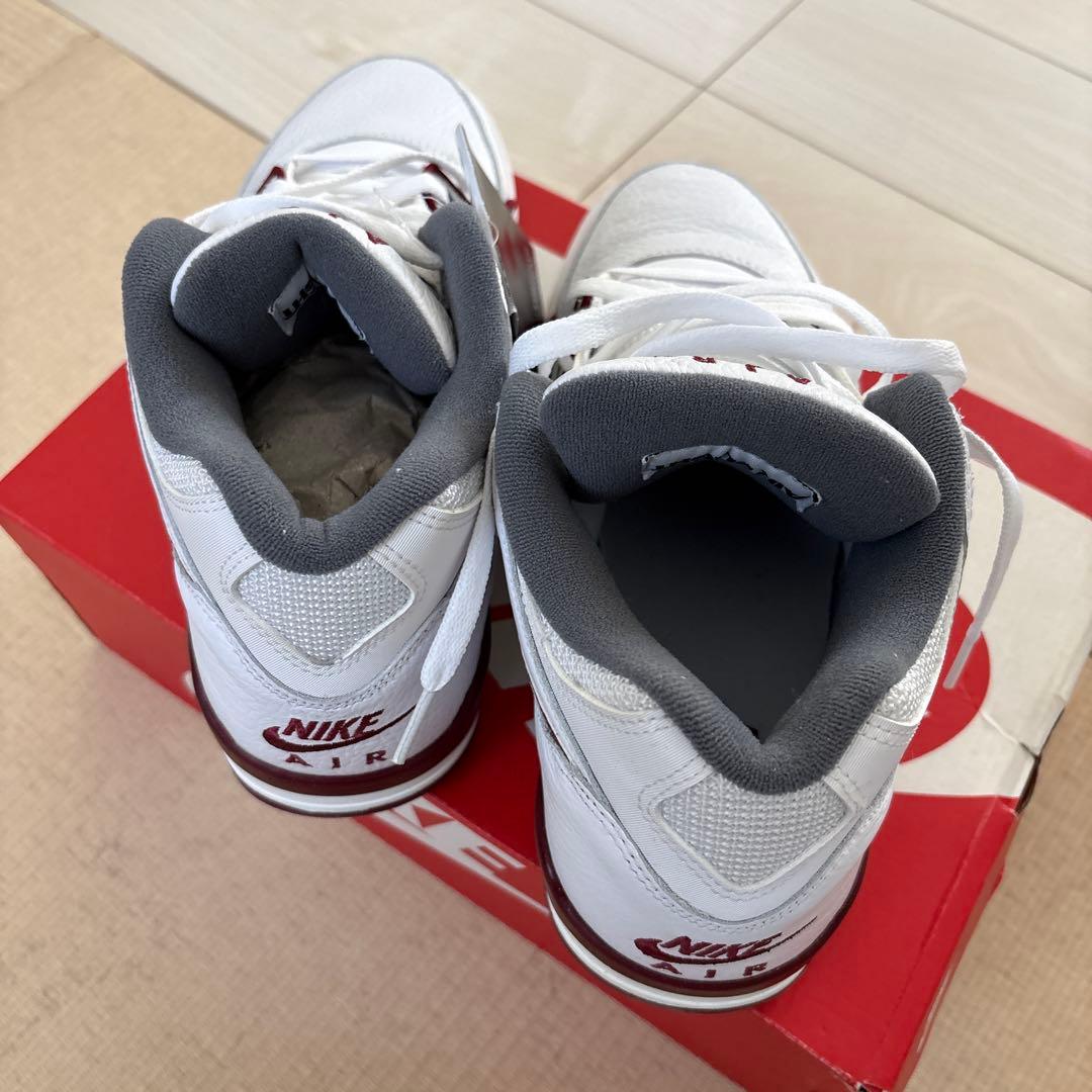 Nike Air Flight 89 ホワイト/バーガンディ 27センチ