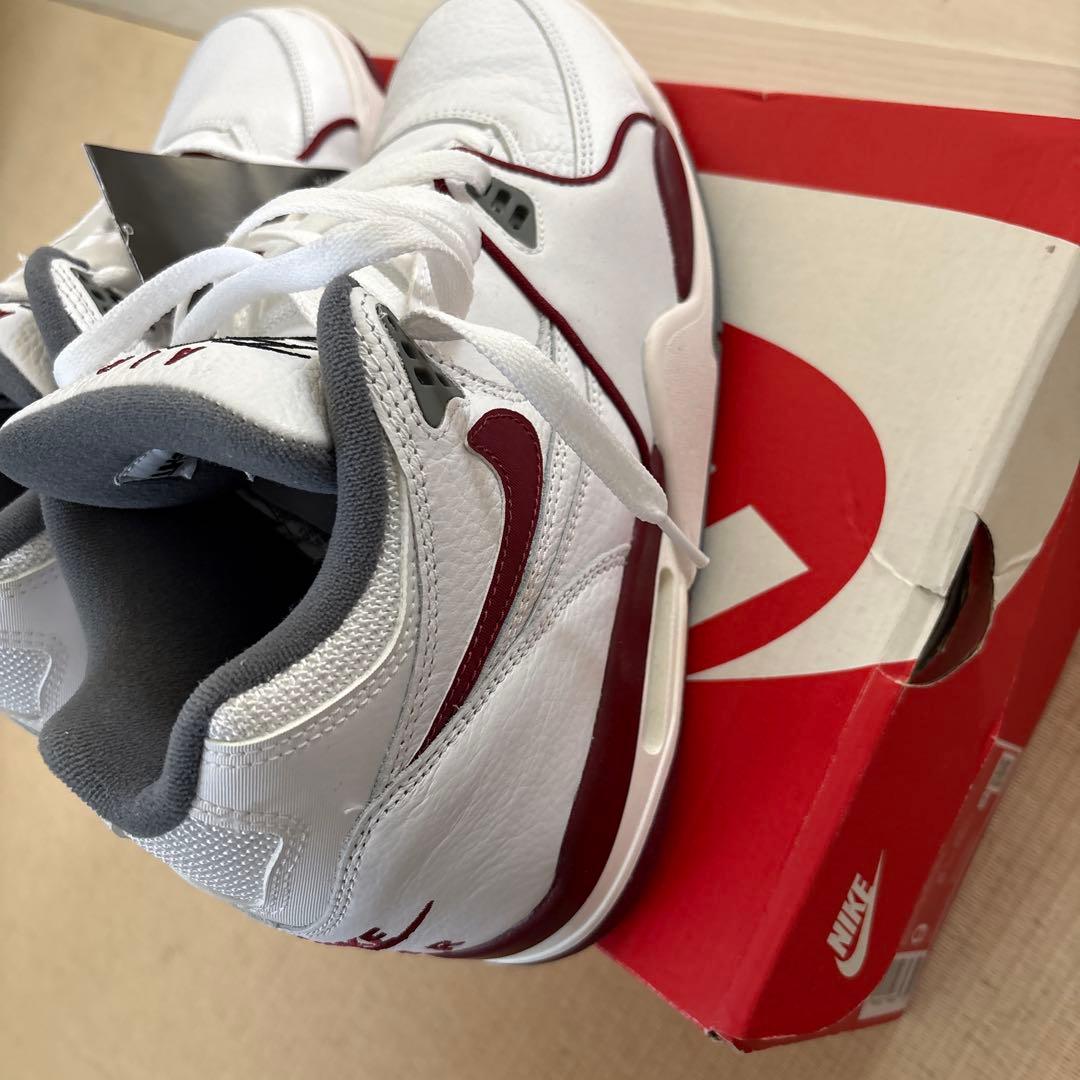 Nike Air Flight 89 ホワイト/バーガンディ 27センチ