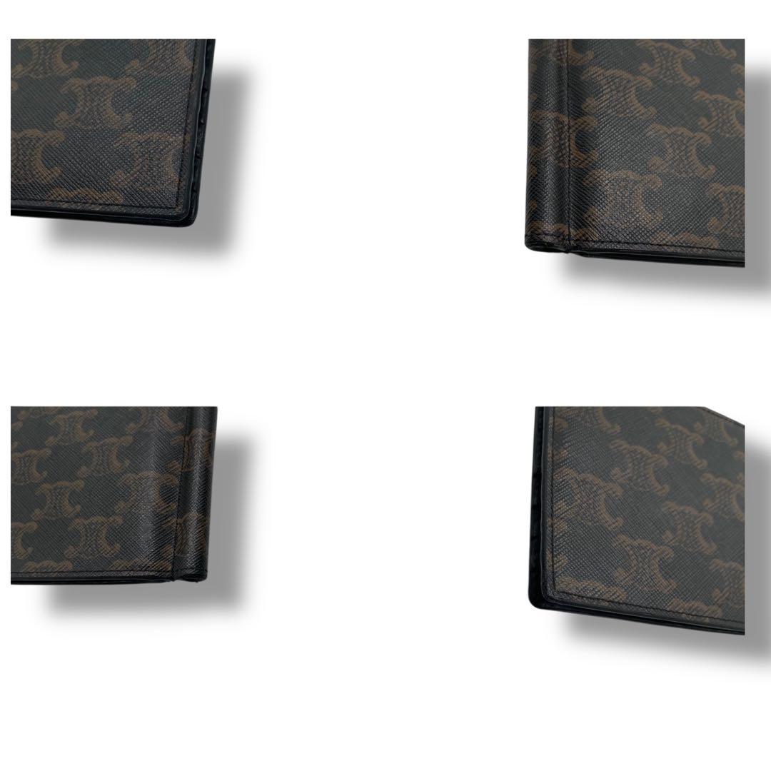 美品✨セリーヌ ビルクリップウォレット マネークリップ トリオンフ マカダム 黒