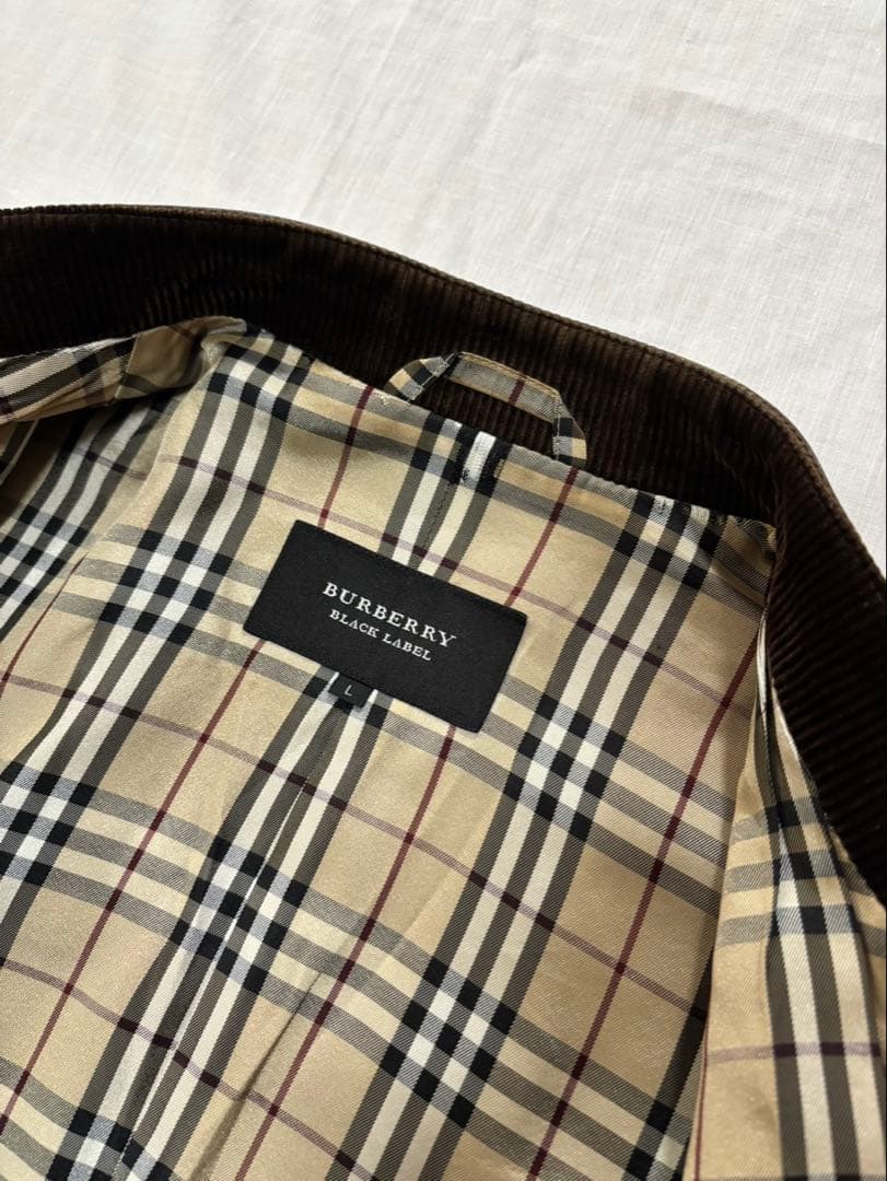 バーバリーブラックレーベル　羊革　シングルライダースジャケット　L 三陽商会