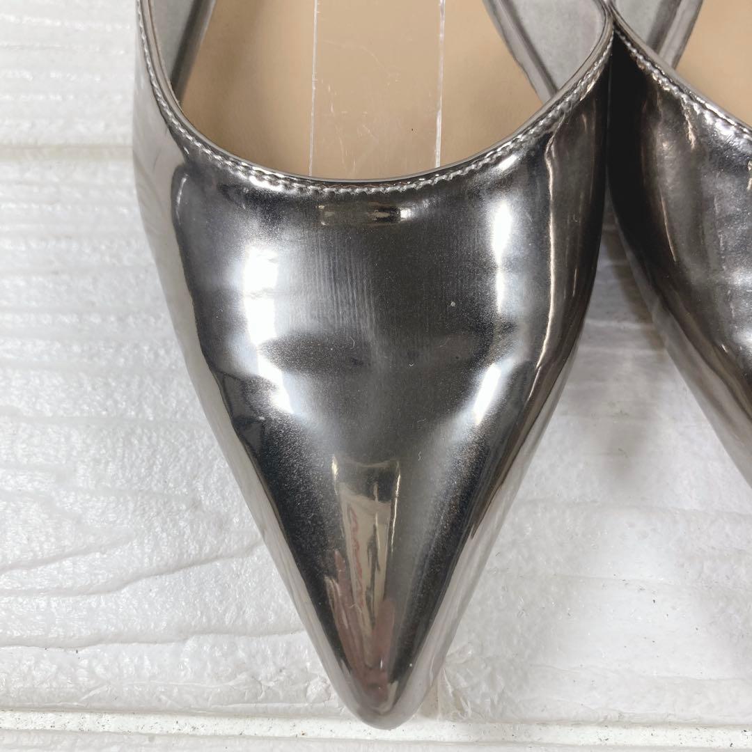 【美品】　GRISEポインテッドストラップスリングバック　22㎝ ミュール