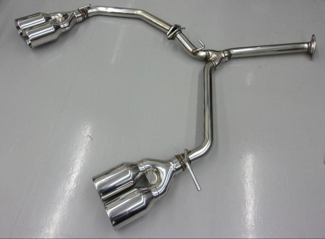 60ハリアー　4本出し　ストレート　マフラー　リアピース　直管　真円　　デュアル