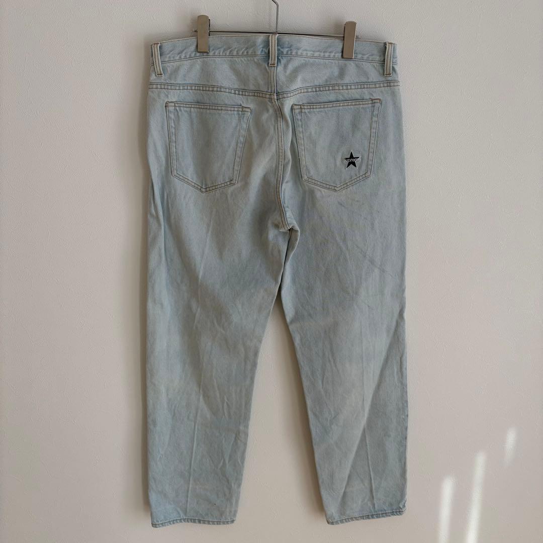 シュプリーム　デニム　スターロゴ　ワンポイント　レギュラーフィット 34サイズ