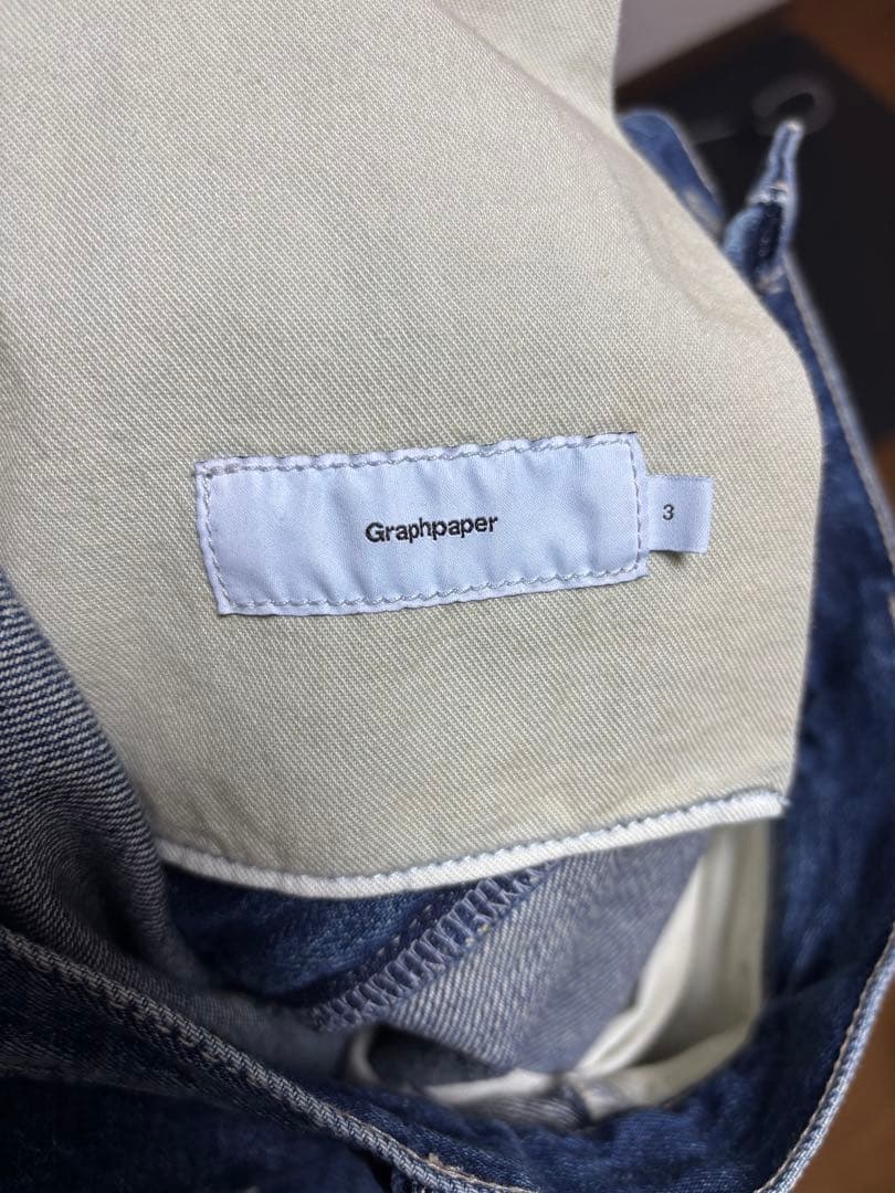 グラフペーパー SELVAGE DENIM TWO TUCK PANTS 値下