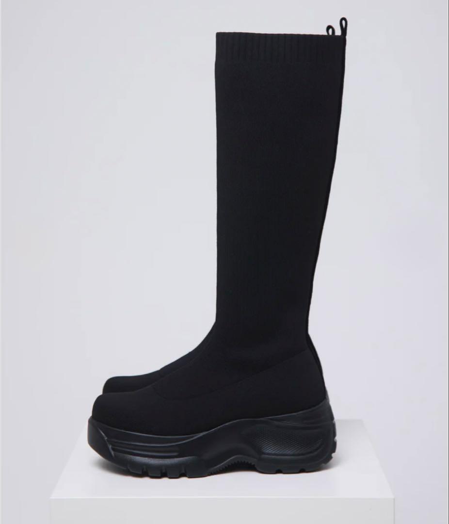 鈴木亜美　platform long boots ロングブーツ