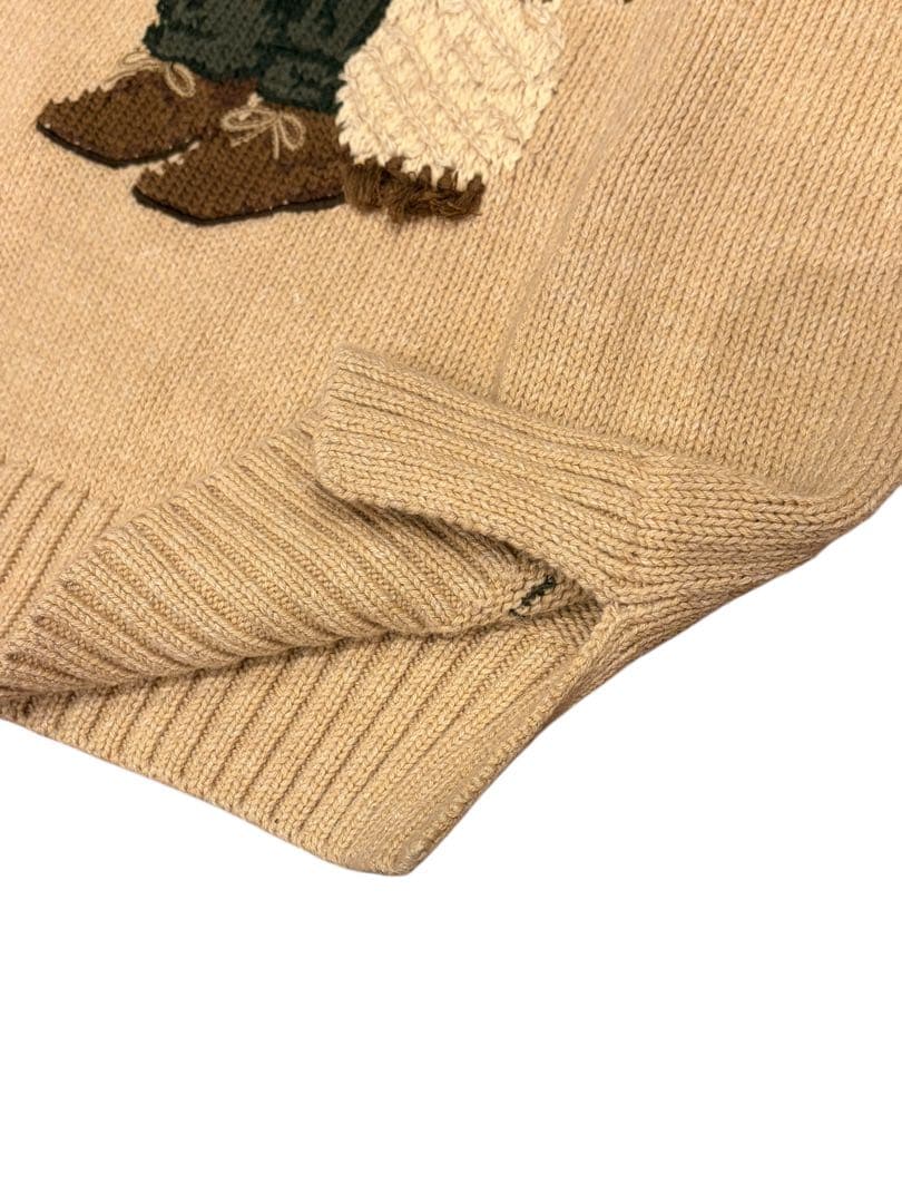 【極美品】確実正規品ポロラルフローレン即完売コットンポロベアセーターXS