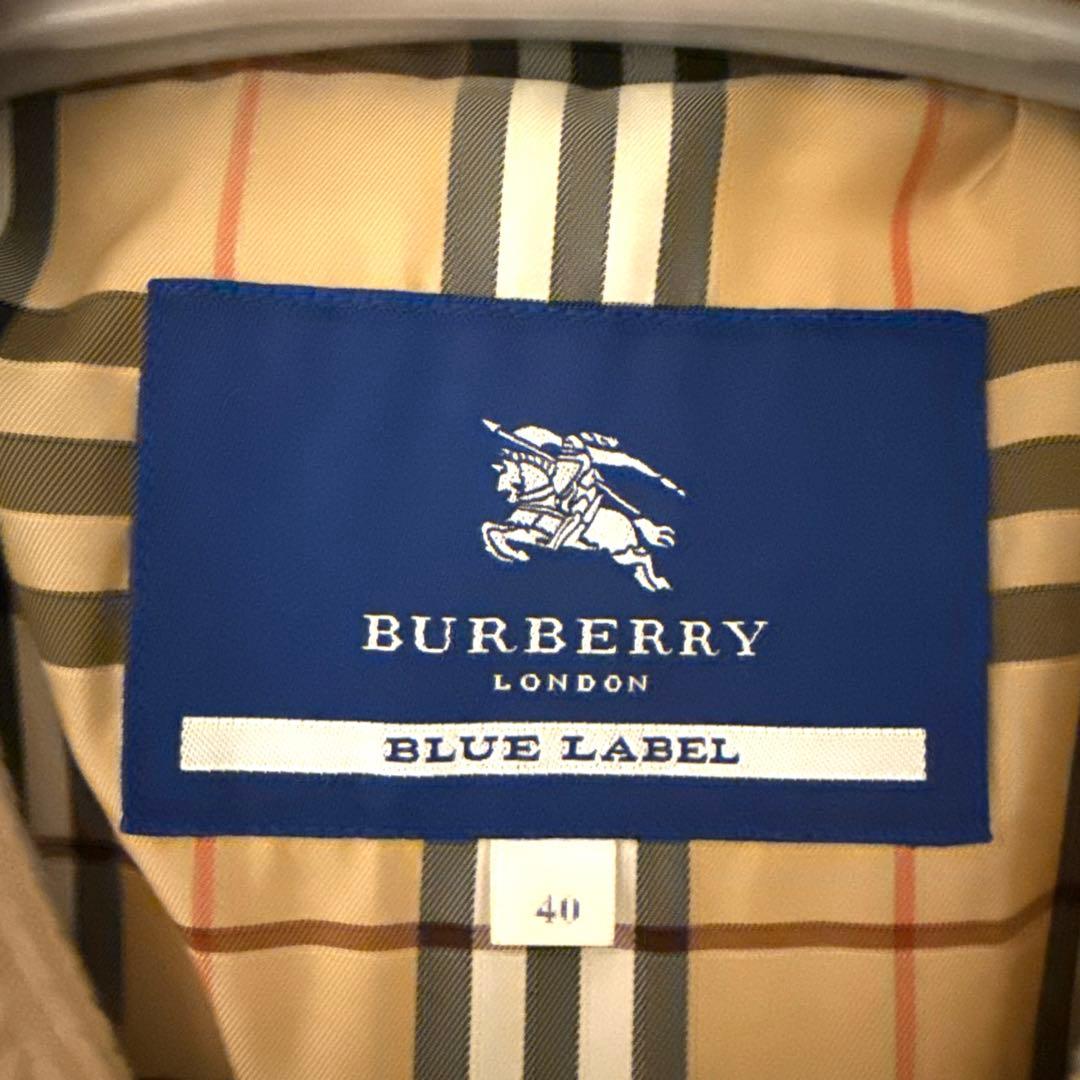 BURBERRY BLUE LABEL ラビットファー　ダッフルコート