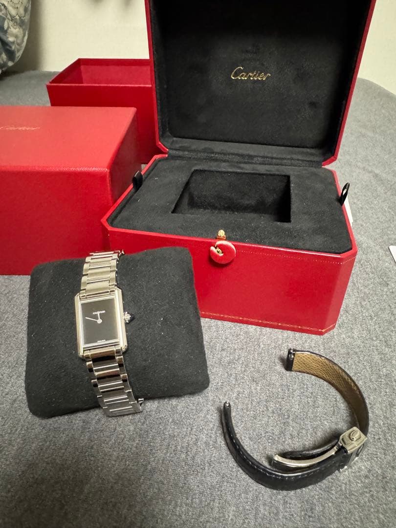 カルティエ タンクマスト SM WSTA0071 極美品 ブラックダイヤル