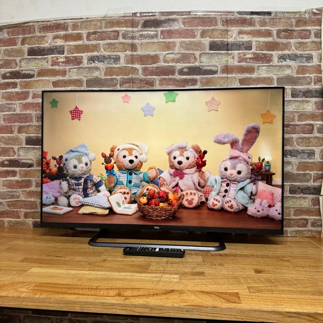 TCL 50V型 4K 液晶テレビ スマートテレビ 50P8S 動画配信アプリ○