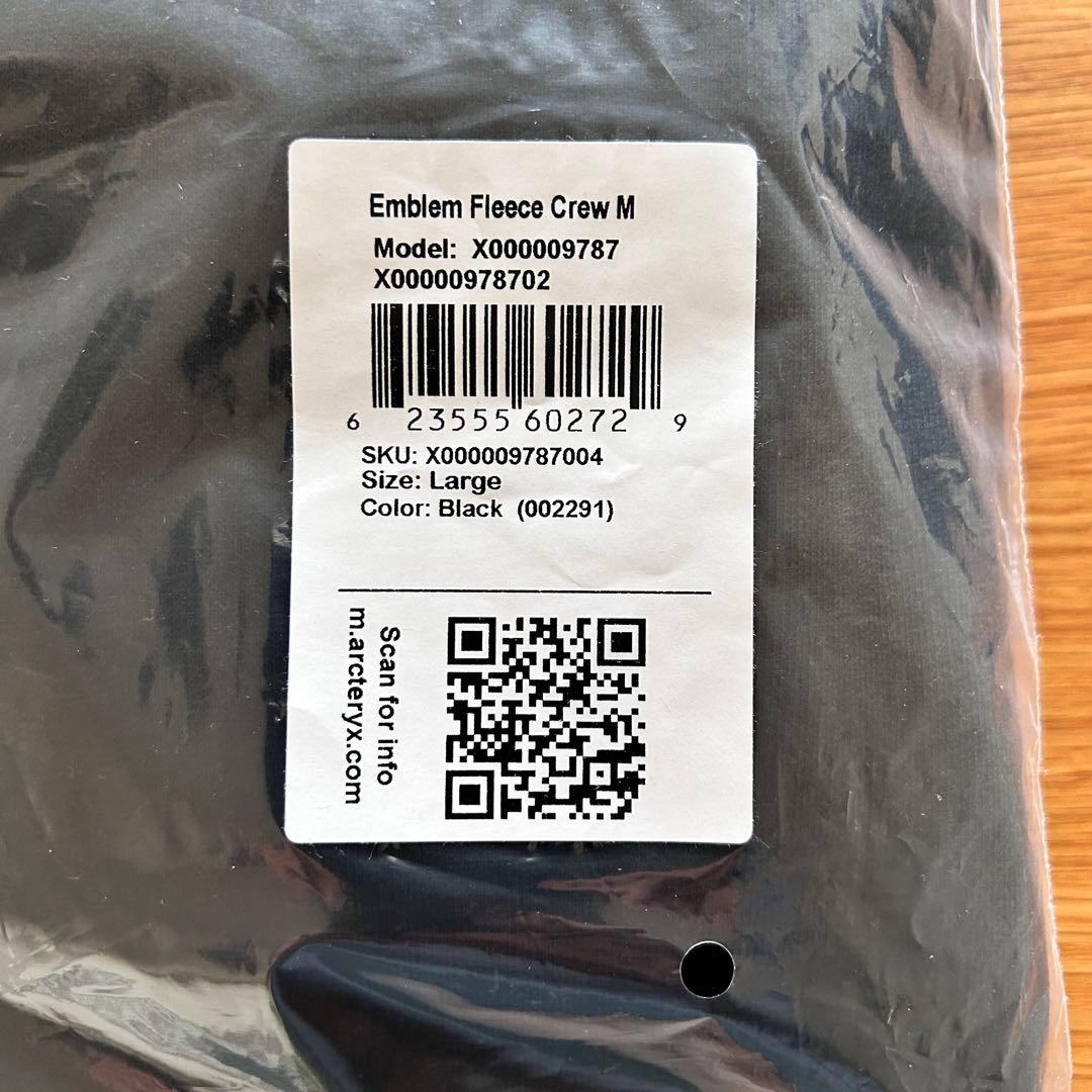 た*な様 入手困難！新品未使用！アークテリクス　エンブレムフリースクルー