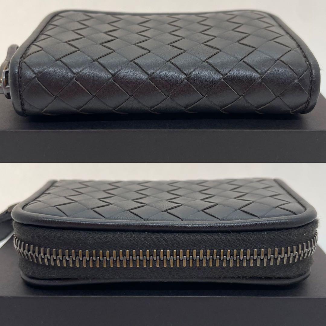 【極美品/付属品完備】ボッテガヴェネタ イントレチャート ケース 濃茶