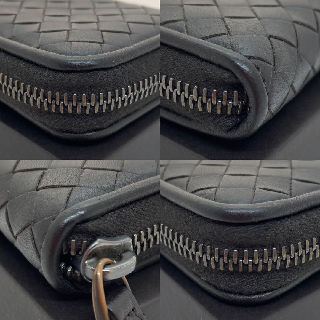 【極美品/付属品完備】ボッテガヴェネタ イントレチャート ケース 濃茶